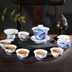 景德鎮青花瓷茶具套裝 陶瓷茶具定制價格